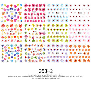 12 PC watermark slider nail stickers nail art decal water transfer flower butterfly decoration manicure watermark leaf tips