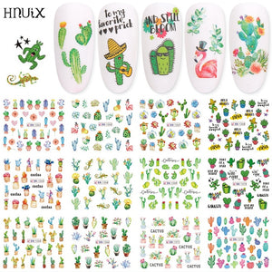 12 PC watermark slider nail stickers nail art decal water transfer flower butterfly decoration manicure watermark leaf tips