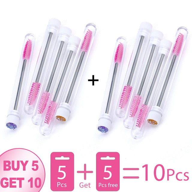 NEW Eyelash Extender Disposable Eyebrow Brush Separate Tube Design Charming Diamond Bottom Mascara Stick Applicator