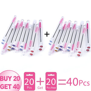 NEW Eyelash Extender Disposable Eyebrow Brush Separate Tube Design Charming Diamond Bottom Mascara Stick Applicator