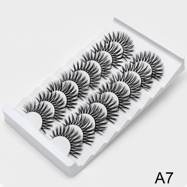 SEXYSHEEP 8/20 pairs 15-20mm natural 3D false eyelashes fake lashes makeup kit Mink Lashes extension mink eyelashes maquiagem