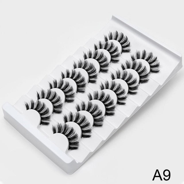SEXYSHEEP 8/20 pairs 15-20mm natural 3D false eyelashes fake lashes makeup kit Mink Lashes extension mink eyelashes maquiagem
