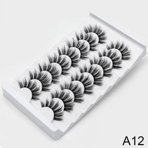 SEXYSHEEP 8/20 pairs 15-20mm natural 3D false eyelashes fake lashes makeup kit Mink Lashes extension mink eyelashes maquiagem