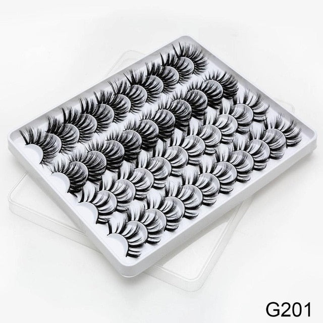 SEXYSHEEP 8/20 pairs 15-20mm natural 3D false eyelashes fake lashes makeup kit Mink Lashes extension mink eyelashes maquiagem