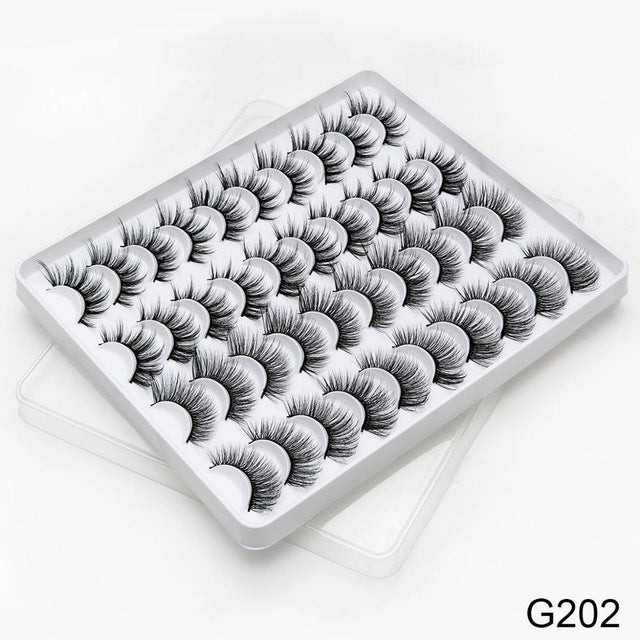 SEXYSHEEP 8/20 pairs 15-20mm natural 3D false eyelashes fake lashes makeup kit Mink Lashes extension mink eyelashes maquiagem