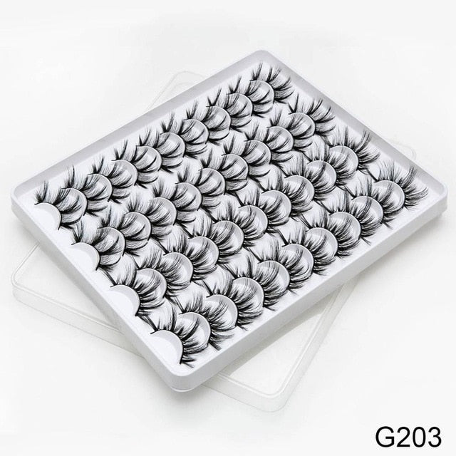 SEXYSHEEP 8/20 pairs 15-20mm natural 3D false eyelashes fake lashes makeup kit Mink Lashes extension mink eyelashes maquiagem