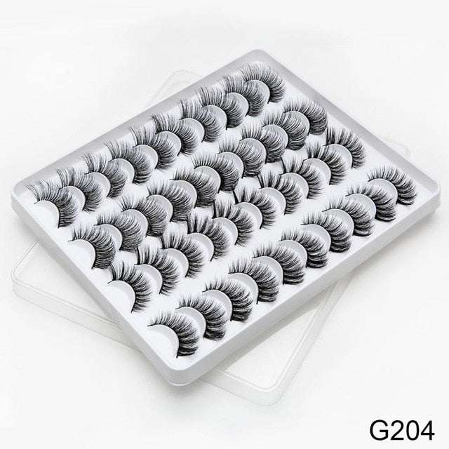 SEXYSHEEP 8/20 pairs 15-20mm natural 3D false eyelashes fake lashes makeup kit Mink Lashes extension mink eyelashes maquiagem