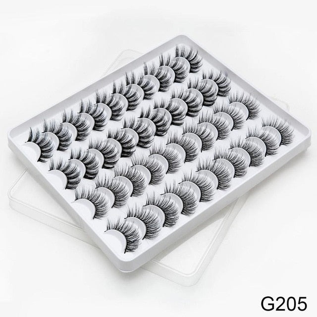 SEXYSHEEP 8/20 pairs 15-20mm natural 3D false eyelashes fake lashes makeup kit Mink Lashes extension mink eyelashes maquiagem