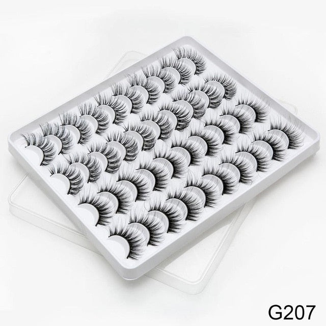 SEXYSHEEP 8/20 pairs 15-20mm natural 3D false eyelashes fake lashes makeup kit Mink Lashes extension mink eyelashes maquiagem