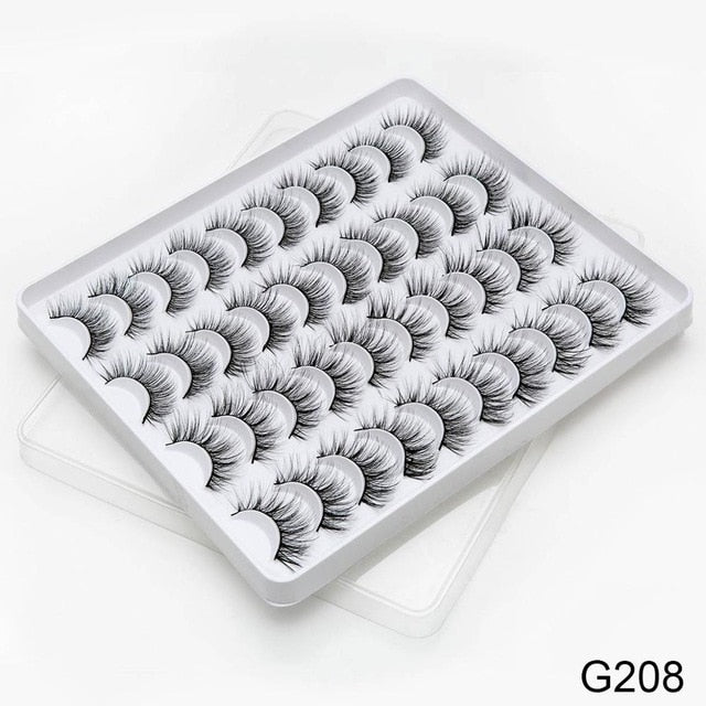 SEXYSHEEP 8/20 pairs 15-20mm natural 3D false eyelashes fake lashes makeup kit Mink Lashes extension mink eyelashes maquiagem