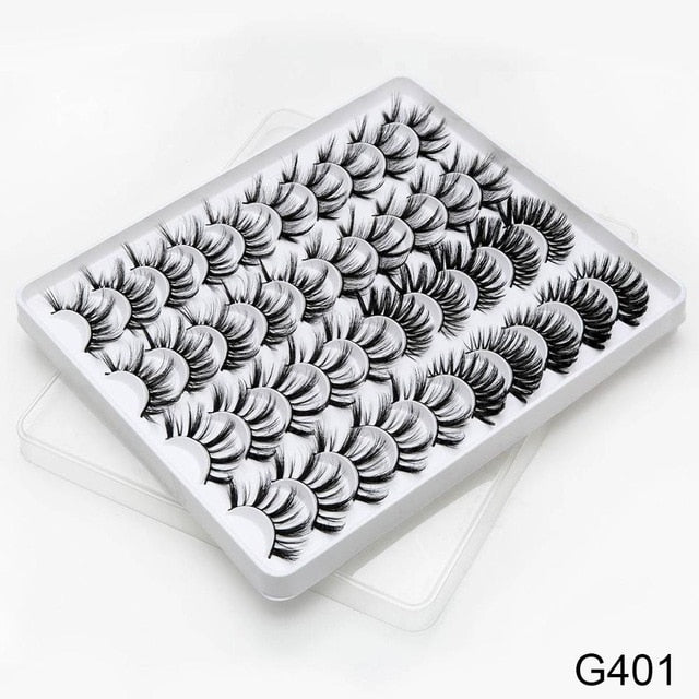 SEXYSHEEP 8/20 pairs 15-20mm natural 3D false eyelashes fake lashes makeup kit Mink Lashes extension mink eyelashes maquiagem