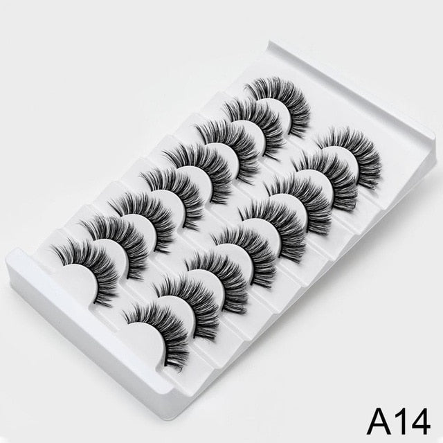 SEXYSHEEP 8/20 pairs 15-20mm natural 3D false eyelashes fake lashes makeup kit Mink Lashes extension mink eyelashes maquiagem
