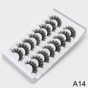 SEXYSHEEP 8/20 pairs 15-20mm natural 3D false eyelashes fake lashes makeup kit Mink Lashes extension mink eyelashes maquiagem