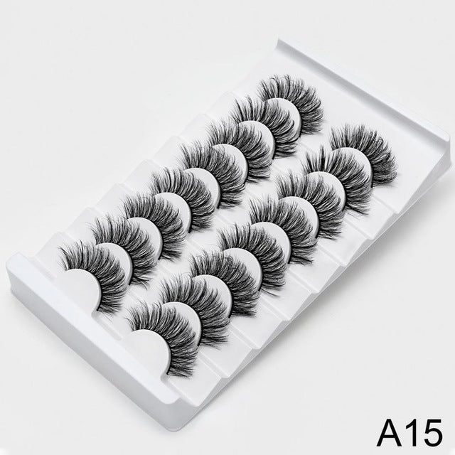 SEXYSHEEP 8/20 pairs 15-20mm natural 3D false eyelashes fake lashes makeup kit Mink Lashes extension mink eyelashes maquiagem