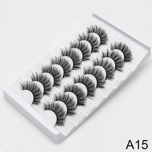 SEXYSHEEP 8/20 pairs 15-20mm natural 3D false eyelashes fake lashes makeup kit Mink Lashes extension mink eyelashes maquiagem