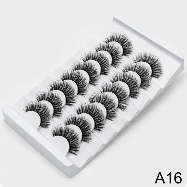 SEXYSHEEP 8/20 pairs 15-20mm natural 3D false eyelashes fake lashes makeup kit Mink Lashes extension mink eyelashes maquiagem