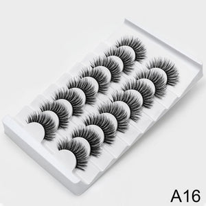 SEXYSHEEP 8/20 pairs 15-20mm natural 3D false eyelashes fake lashes makeup kit Mink Lashes extension mink eyelashes maquiagem