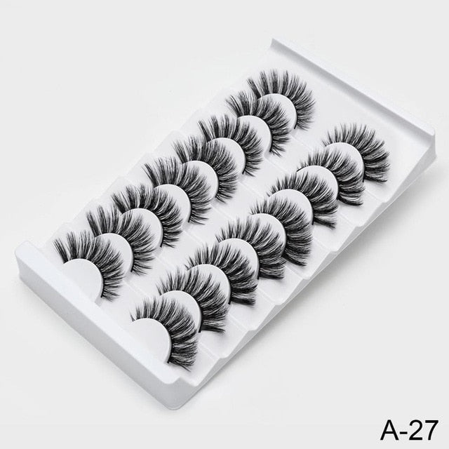 SEXYSHEEP 8/20 pairs 15-20mm natural 3D false eyelashes fake lashes makeup kit Mink Lashes extension mink eyelashes maquiagem
