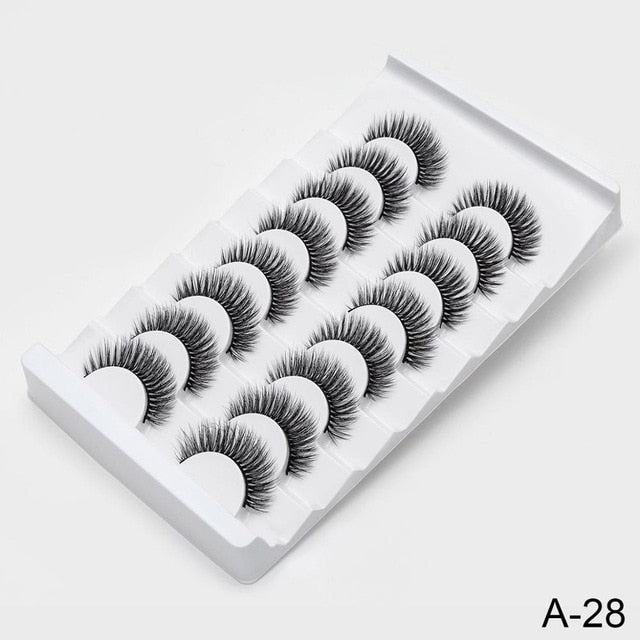 SEXYSHEEP 8/20 pairs 15-20mm natural 3D false eyelashes fake lashes makeup kit Mink Lashes extension mink eyelashes maquiagem