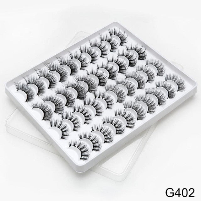 SEXYSHEEP 8/20 pairs 15-20mm natural 3D false eyelashes fake lashes makeup kit Mink Lashes extension mink eyelashes maquiagem