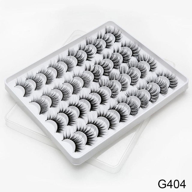 SEXYSHEEP 8/20 pairs 15-20mm natural 3D false eyelashes fake lashes makeup kit Mink Lashes extension mink eyelashes maquiagem