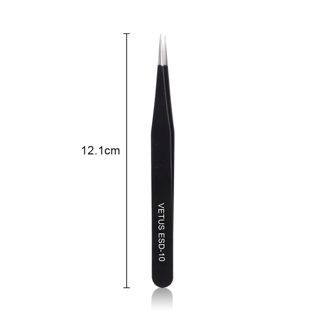 VETUS Eyelash Extension Tweezers Volume Lashes Stainless Steel Tweezer Non-magnetic Eyelashes Tools Professional Makeup Tool