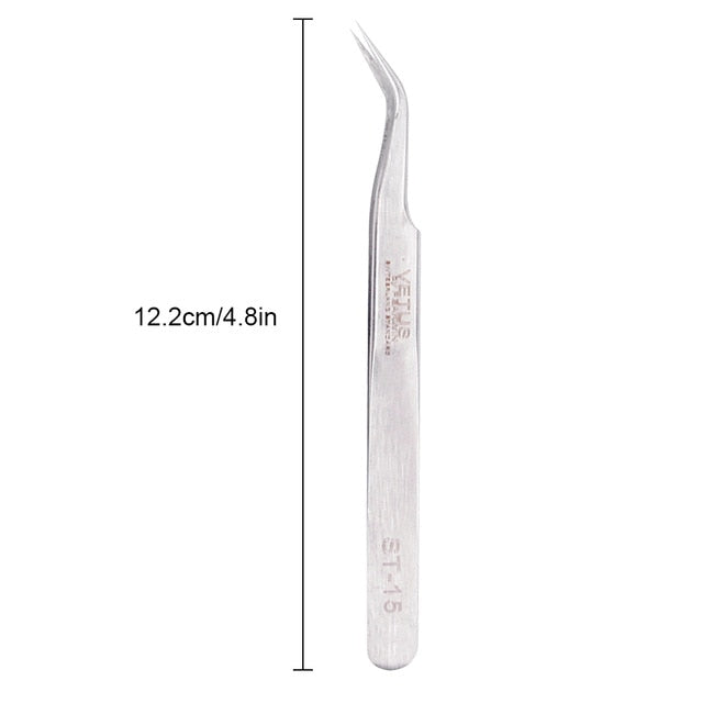VETUS Eyelash Extension Tweezers Volume Lashes Stainless Steel Tweezer Non-magnetic Eyelashes Tools Professional Makeup Tool