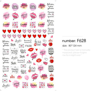 HNUIX 1sheet nail sticker butterfly flower water transfer decal sliders for Nail Art decoration tattoo manicure envelopes tools