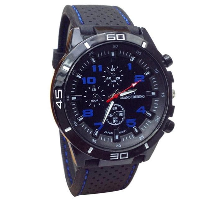 Men's Watch COOL Multi-color Quartz Military Watches Sport Wristwatch Silicone saat zegarek meski relgio masculino reloj hombre