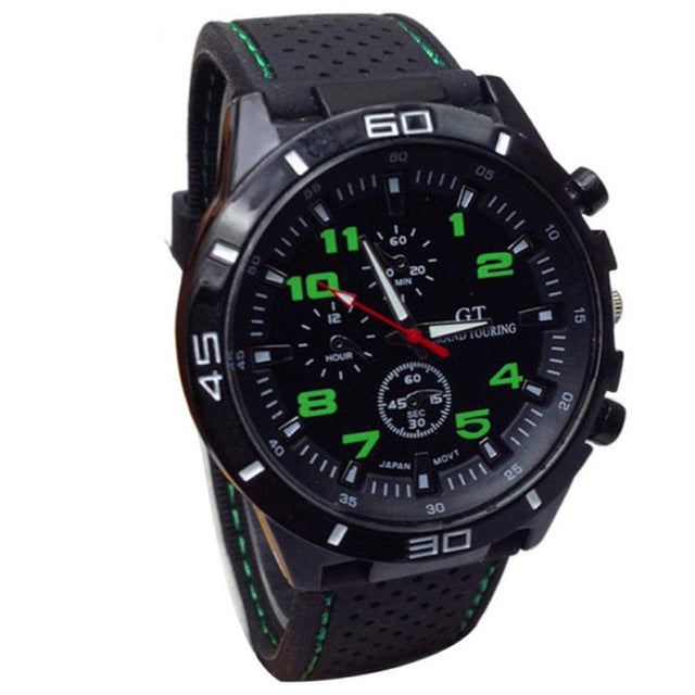 Men's Watch COOL Multi-color Quartz Military Watches Sport Wristwatch Silicone saat zegarek meski relgio masculino reloj hombre
