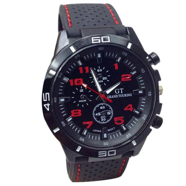 Men's Watch COOL Multi-color Quartz Military Watches Sport Wristwatch Silicone saat zegarek meski relgio masculino reloj hombre