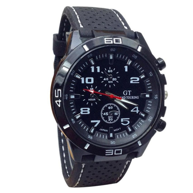 Men's Watch COOL Multi-color Quartz Military Watches Sport Wristwatch Silicone saat zegarek meski relgio masculino reloj hombre