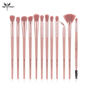 Anmor Makeup Brushes Set 3-12pcs/lot Eye Shadow Blending Eyeliner Eyelash Eyebrow Make up Brushes  Professional Eyeshadow Brush