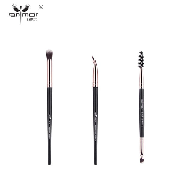 Anmor Makeup Brushes Set 3-12pcs/lot Eye Shadow Blending Eyeliner Eyelash Eyebrow Make up Brushes  Professional Eyeshadow Brush