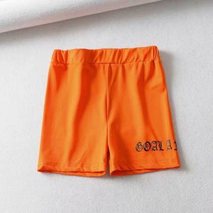 Women Summer Sports Shorts Emptied Skinny Casual Lady Elastic High Waist Fitness Biker Jogging Athletic Soft Elastic Stretchy