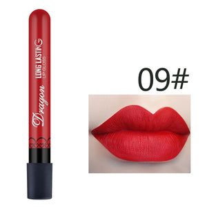 1Pcs Sexy Red Vampire Lipstick Matte Waterproof Velvet Lipgloss Liquid Lip Gloss Matte 28 Color Cosmetic Beauty Makeup Lipgloss