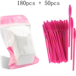Eyelash Extension Disposable Eyebrow brush Mascara Wand Applicator Spoolers Eye Lashes Cosmetic Brushes Set makeup tools