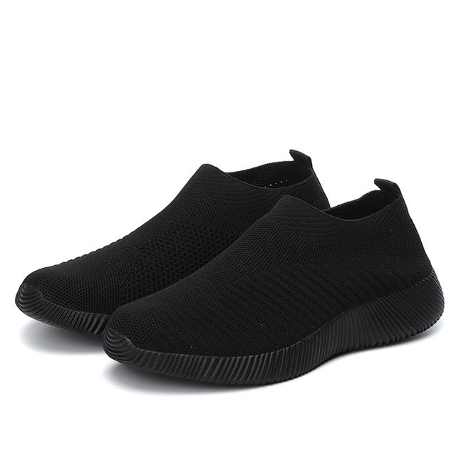 Moipheng 2020 femmes baskets vulcanisé chaussures chaussette baskets femmes été sans lacet chaussures plates femmes grande taille mocassins marche à plat