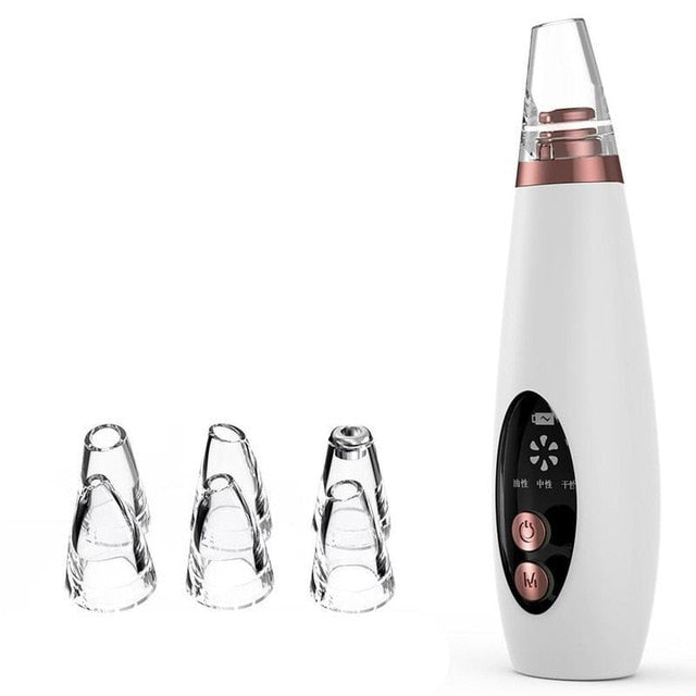 USB Rechargeable Blackhead Remover Face Pore Vacuum Skin Care Acne Pore Cleaner Pimple Removal Vacuum Suction Facial Tools