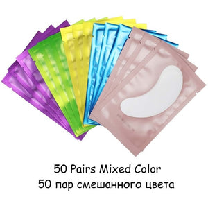 20/50/100 pairs Eyelash Extension Paper Patch Grafted Eye Stickers Eyelash Under Eye Pads Lint Free Hydrating Eye Paper Patches