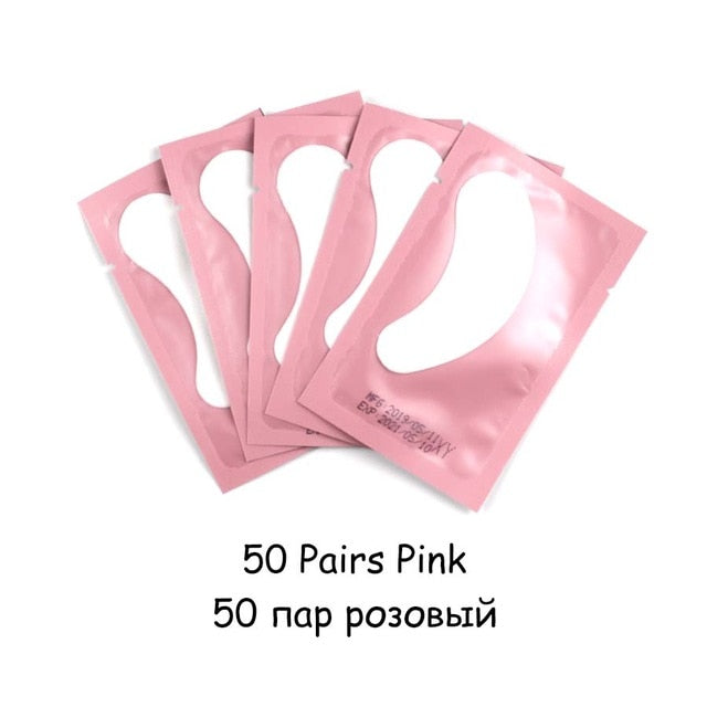 20/50/100 pairs Eyelash Extension Paper Patch Grafted Eye Stickers Eyelash Under Eye Pads Lint Free Hydrating Eye Paper Patches