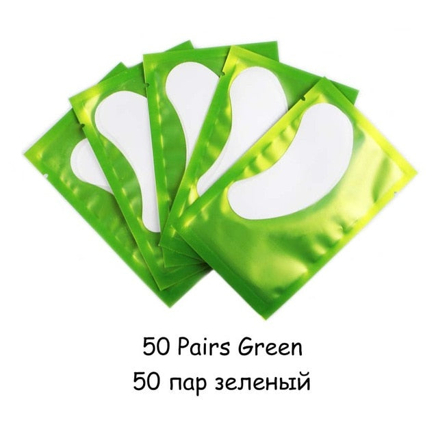 20/50/100 pairs Eyelash Extension Paper Patch Grafted Eye Stickers Eyelash Under Eye Pads Lint Free Hydrating Eye Paper Patches