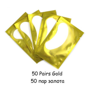 20/50/100 pairs Eyelash Extension Paper Patch Grafted Eye Stickers Eyelash Under Eye Pads Lint Free Hydrating Eye Paper Patches