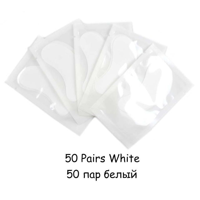 20/50/100 pairs Eyelash Extension Paper Patch Grafted Eye Stickers Eyelash Under Eye Pads Lint Free Hydrating Eye Paper Patches