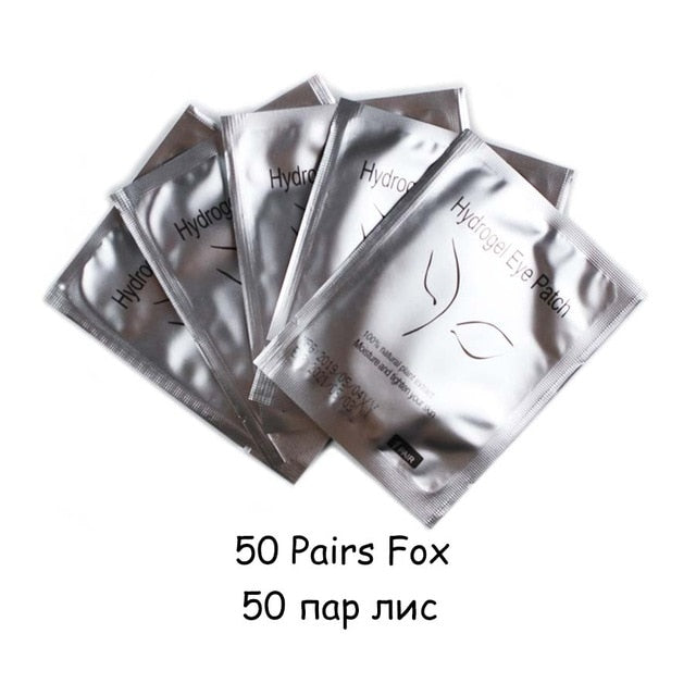 20/50/100 pairs Eyelash Extension Paper Patch Grafted Eye Stickers Eyelash Under Eye Pads Lint Free Hydrating Eye Paper Patches