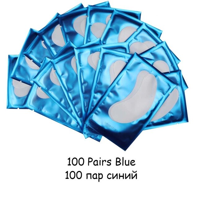 20/50/100 pairs Eyelash Extension Paper Patch Grafted Eye Stickers Eyelash Under Eye Pads Lint Free Hydrating Eye Paper Patches