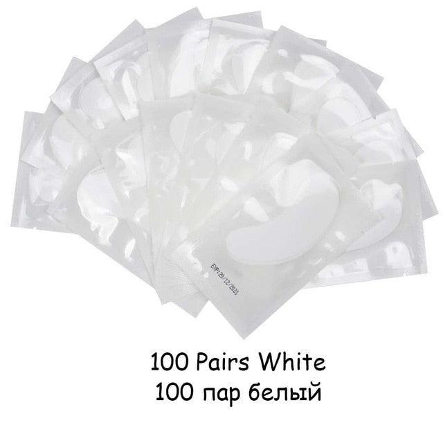 20/50/100 pairs Eyelash Extension Paper Patch Grafted Eye Stickers Eyelash Under Eye Pads Lint Free Hydrating Eye Paper Patches