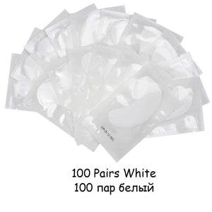 20/50/100 pairs Eyelash Extension Paper Patch Grafted Eye Stickers Eyelash Under Eye Pads Lint Free Hydrating Eye Paper Patches