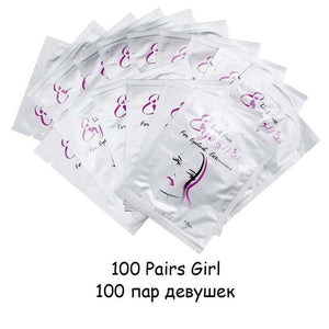 20/50/100 pairs Eyelash Extension Paper Patch Grafted Eye Stickers Eyelash Under Eye Pads Lint Free Hydrating Eye Paper Patches